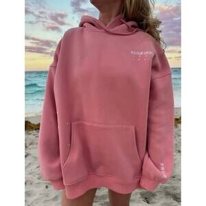 NEW SUNKISSED COCONUT embroidered van star hoodie in pink